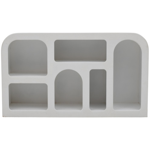 Geometric white sideboard - white,