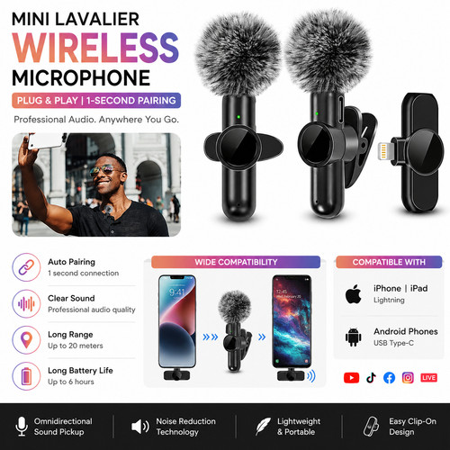 Mini lavalier wireless - lavalier,