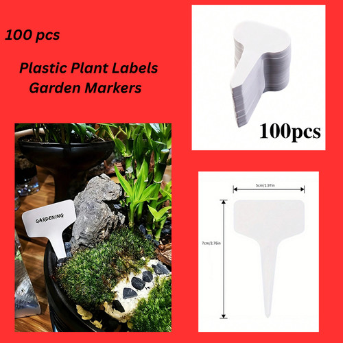Plastic plant labels garden - plastic,