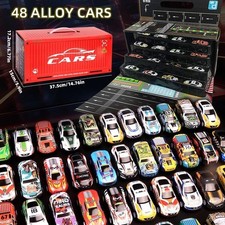 48pcs Pull Back Alloy Toy Car Set with Gift Box – Kids Racing Cars Model Vehicle