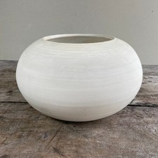 White Modernist Studio Bowl