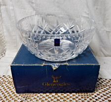 Gleneagles Edinburgh Crystal Glass Bowl Argyle Fruit Heavy 9" Diameter - Boxed