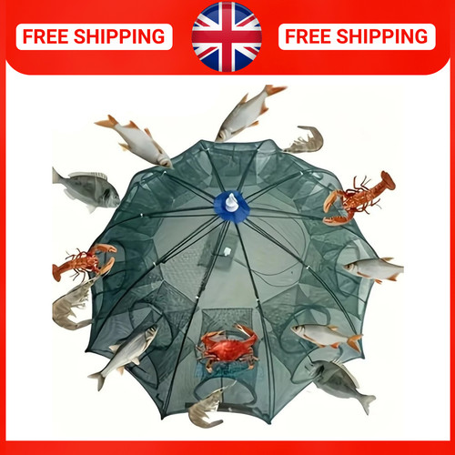 Foldable fishing trap net - fishing,
