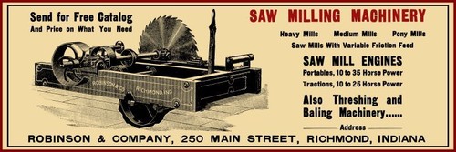 1905 robinson saw mill - &,