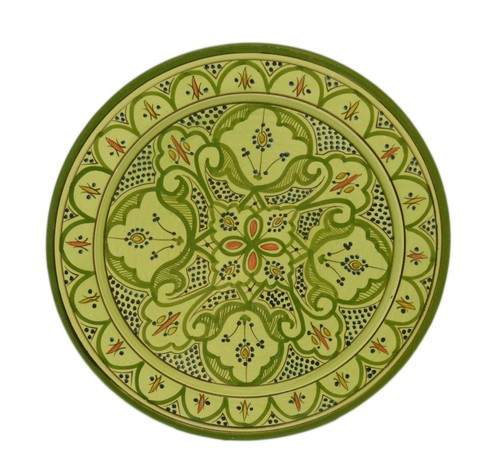 Moroccan ceramic serving plate - serving,
