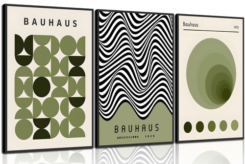 Bauhaus green wall - green, set
