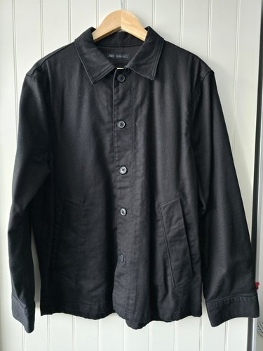 Zara men black shacket - shacket, coat