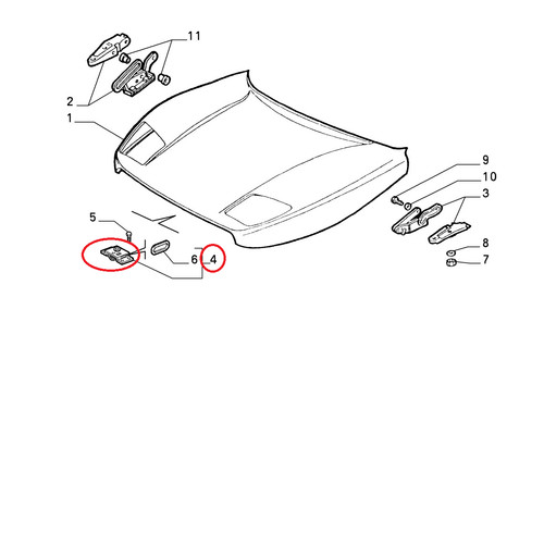 Engine cover bracket fiat - engine,