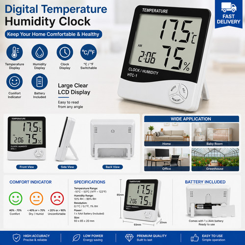 Digital lcd thermometer - lcd,