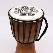 Chakra Wide Top Djembe Drum 17cm – African Hand Drum Percussion