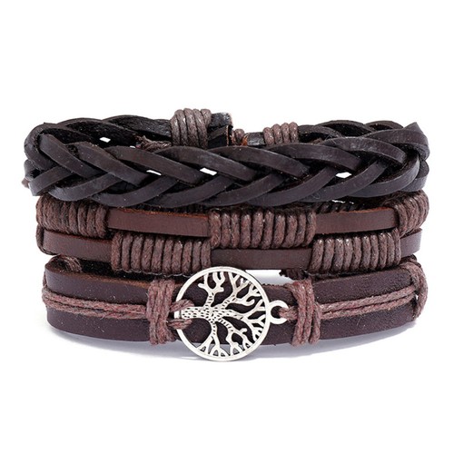 Brown ethnic boho piece set - ethnic,