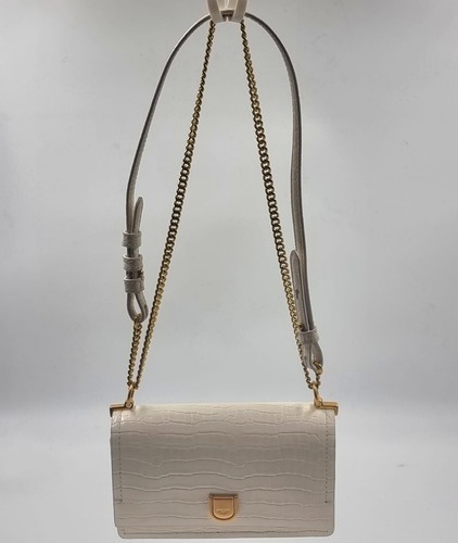 Oroton mezzo white croc - white,