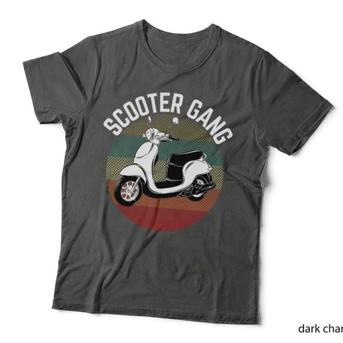 Scooter gang retro vintage - retro,