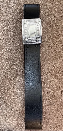 Scottish kilt belt black - scottish,