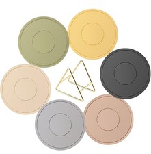 6Pcs Silicone Pot Holders Trivets Heat Resistant Non-Slip Mats for Kitchen