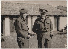 WW2 Press Photo Lt. Gen Anderson & Brig. CB Mcnabb First Army Tunisia 1943 #X2