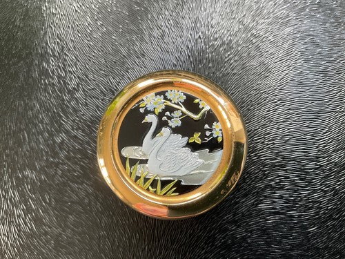 Chokin art 24kt gold trinket - art,