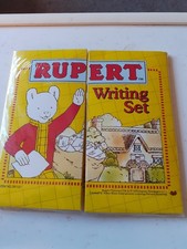 Rupert Bear Writing Set -  in original packaging from 1995