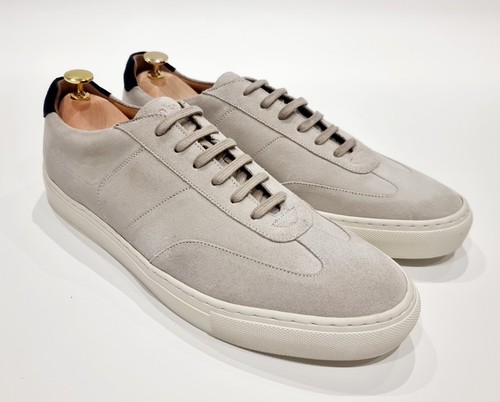 Loake owens grey suede sneaker - loake,
