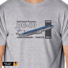 AeroArt - McDonnell Douglas DC-10 Airliner Aircraft Artwork Design T-Shirt