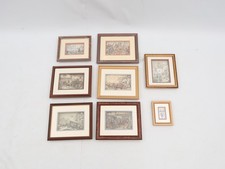 8 x Anton Pieck 3D Decoupage Pictures Various Framed Artwork