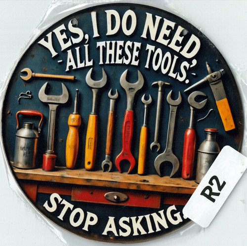 Funny tools wooden - wooden, sign