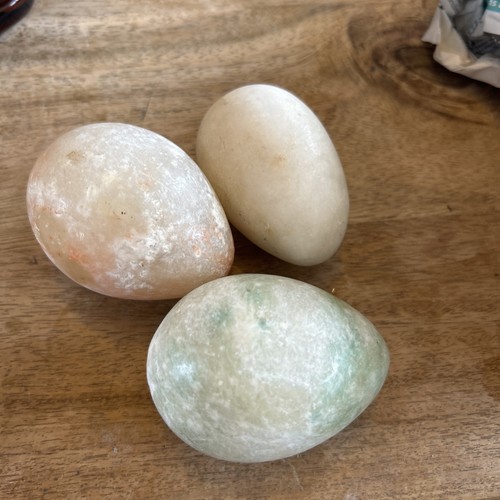 Italian alabaster marble eggs - italian,