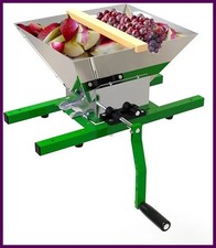7L Fruit Crusher Apple Juice Wine Cider Maker Scratter Garden Manual Shredder