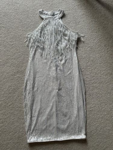Shein size white sequin - l,