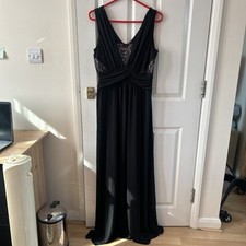 Sangria Women’s Long Black Dress Size UK 12