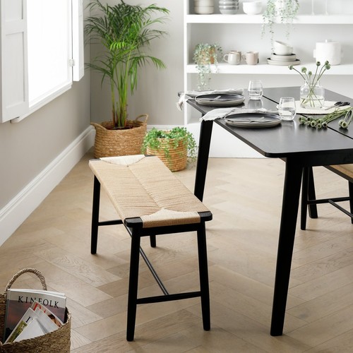 Hanna oak bench black - bench,