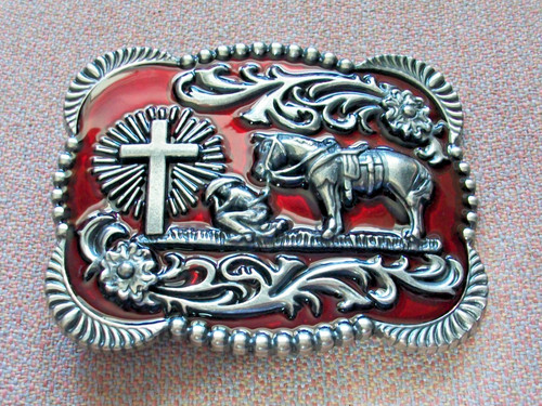 Za1 cowboy praying cross - cowboy, at