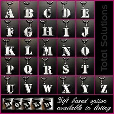 Alphabet Initial Keyrings - Letters from A to Z - Gift Boxed Option Available