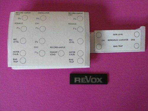 Revox sticker for - a,
