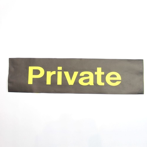 Private bus blind destination