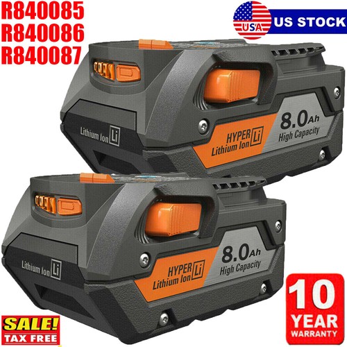 2pack for ridgid r840087 - ridgid, 8.0ah