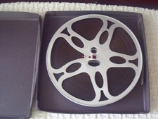 Vintage 16mm Metal Spool 10" Film Reel Hard Case