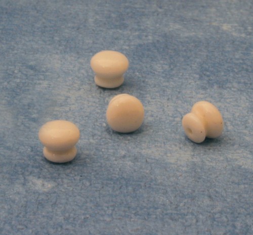 White porcelain door knob - porcelain,
