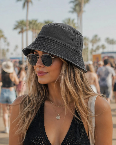 Vintage bucket hat washed - vintage,