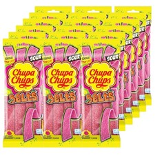 18x Chupa Chups Belts Sour Strawberry Sweets 90g