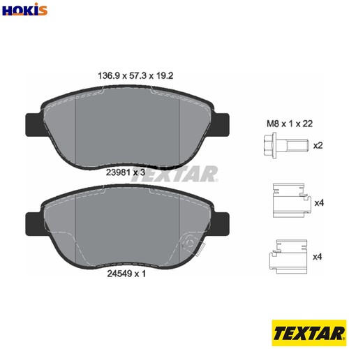 Brake pad set - brake, disc