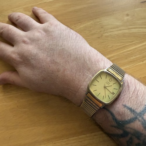 Vintage timex quartz gold - vintage,