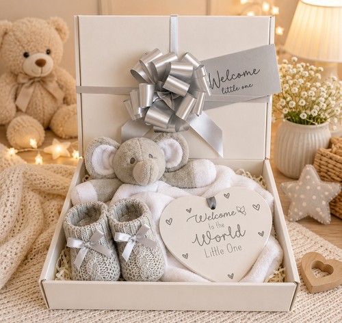 Unisex baby gift - unisex, basket