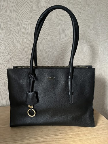 Radley black leather large - radley,