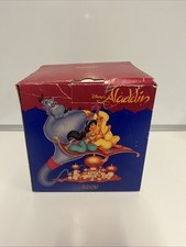 Schmid Disney Aladdin & Jasmine Music Box Magic Carpet 1993 “A Whole New World”