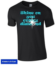 Shine on you crazy diamond T-shirt homage Pink Floyd 70s music rock Unisex