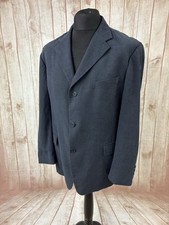 M&S Navy Linen Blend Blazer