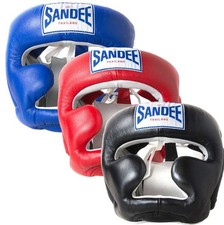 Sandee Closed Face Head Guard Muay Thai Boxing Sparring Kickboxing Karate