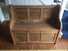 4ft Rustic Monks Bench/Settle/Pew With Storage - Bespoke Sizes Available