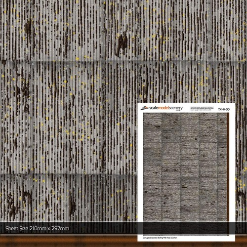 Corrugated asbestos roofing - asbestos,